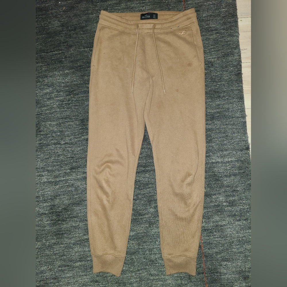 Hollister Beige-Khaki Sweatpants | Size Small Tall